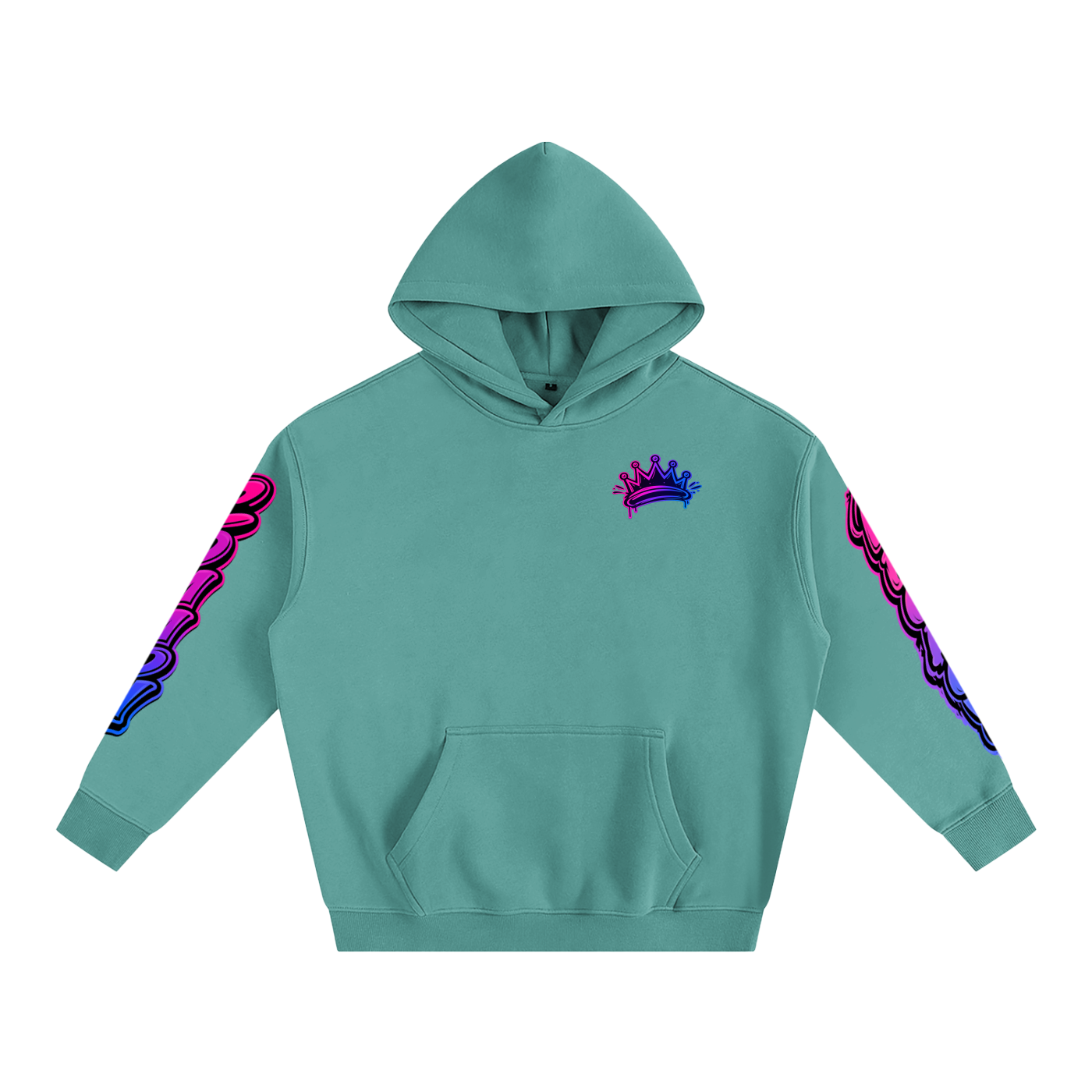 Oversize Fleeced Hoodie disco