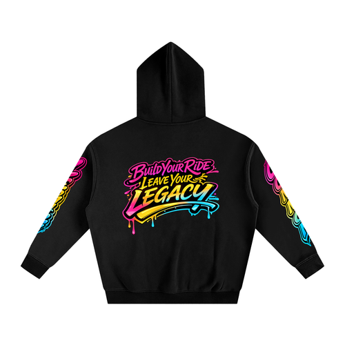 Oversize Fleeced Hoodie serenade