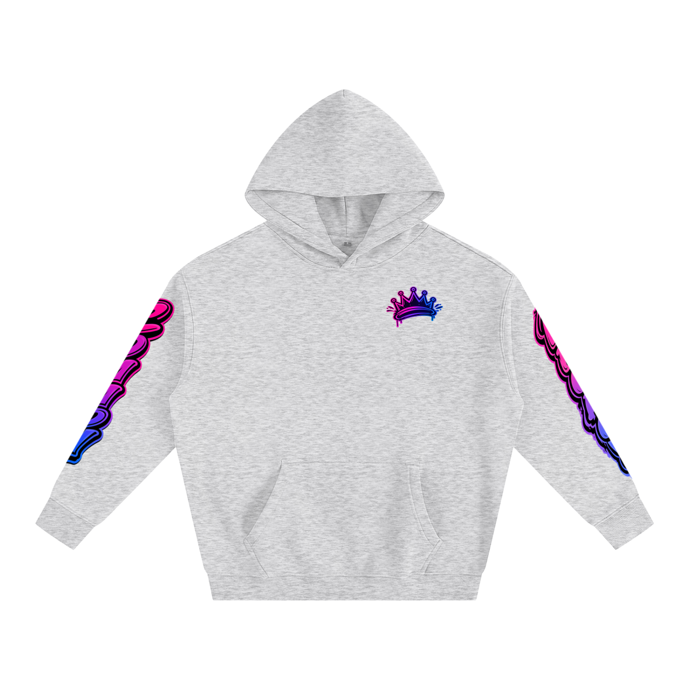 Oversize Fleeced Hoodie disco