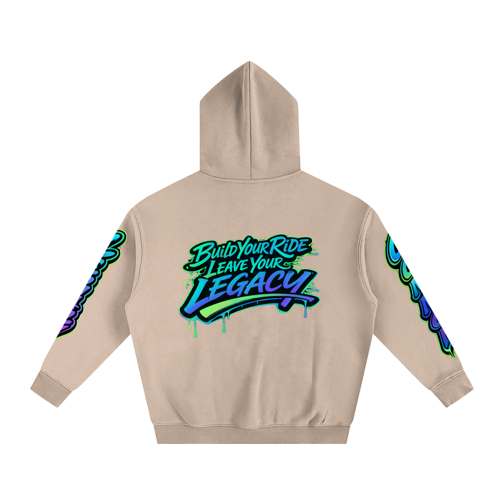 Oversize Fleeced Hoodie swamp