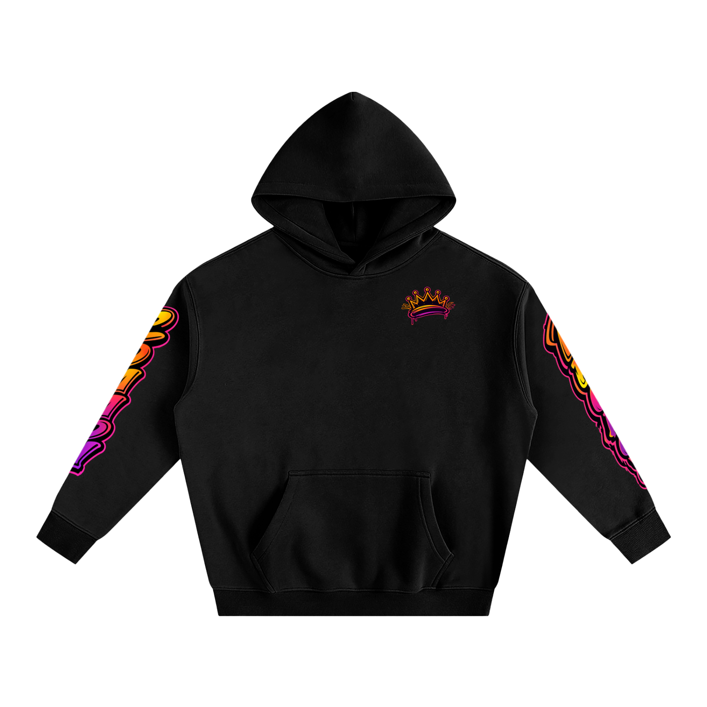 Oversize Fleeced Hoodie sunset