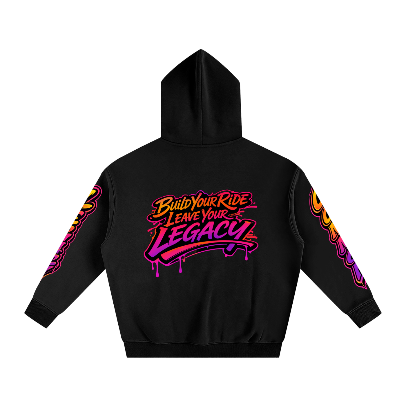 Oversize Fleeced Hoodie sunset