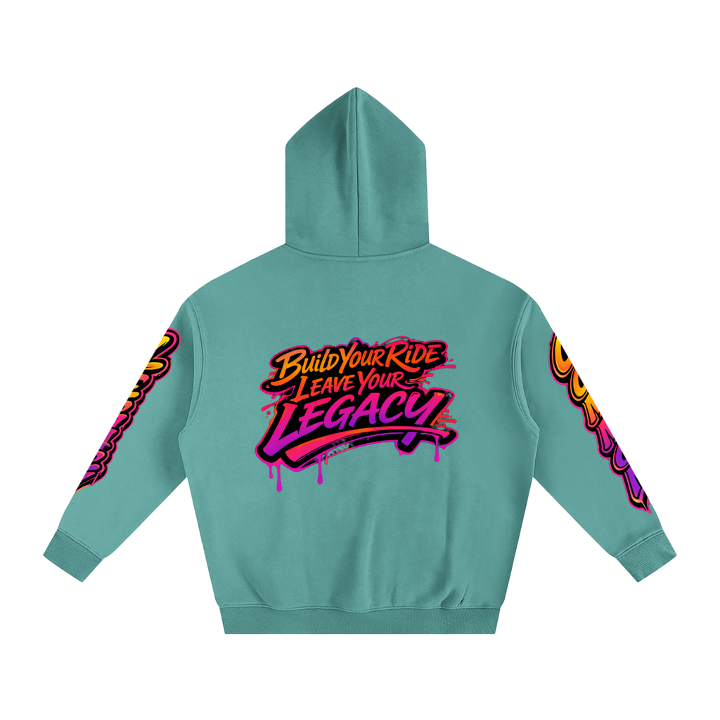 Oversize Fleeced Hoodie sunset