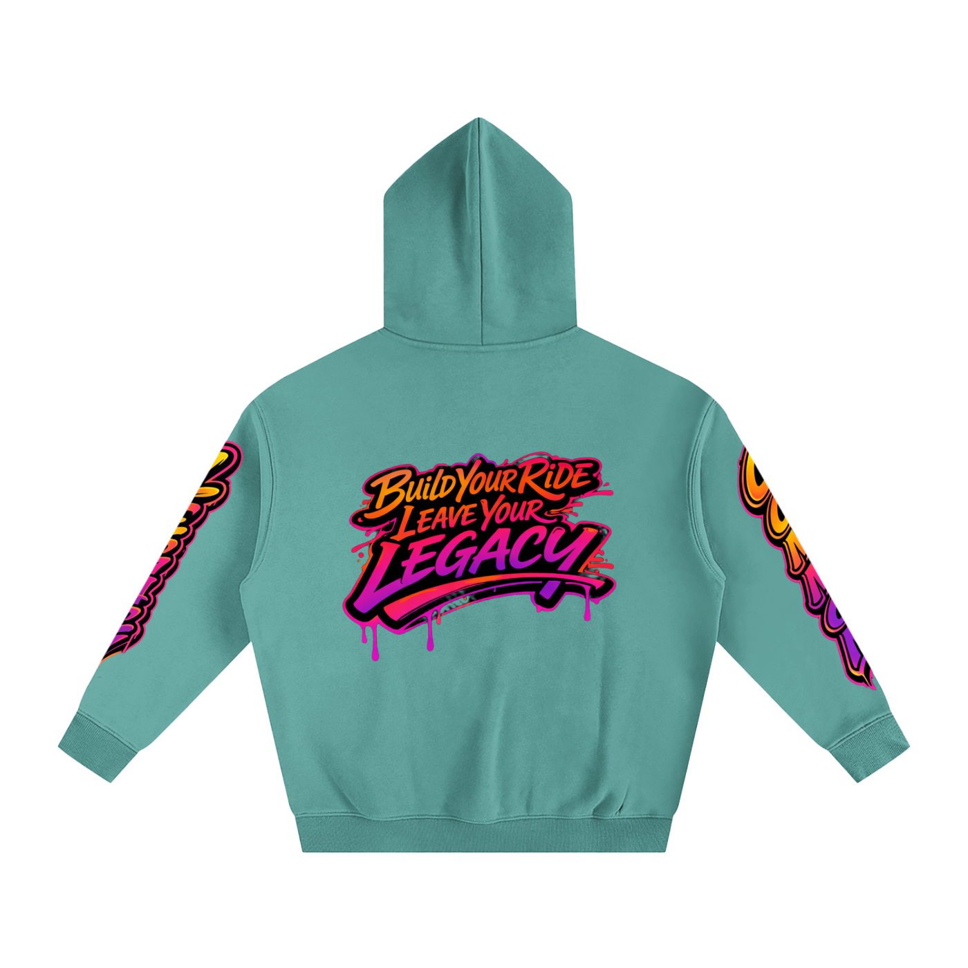 Oversize Fleeced Hoodie sunset