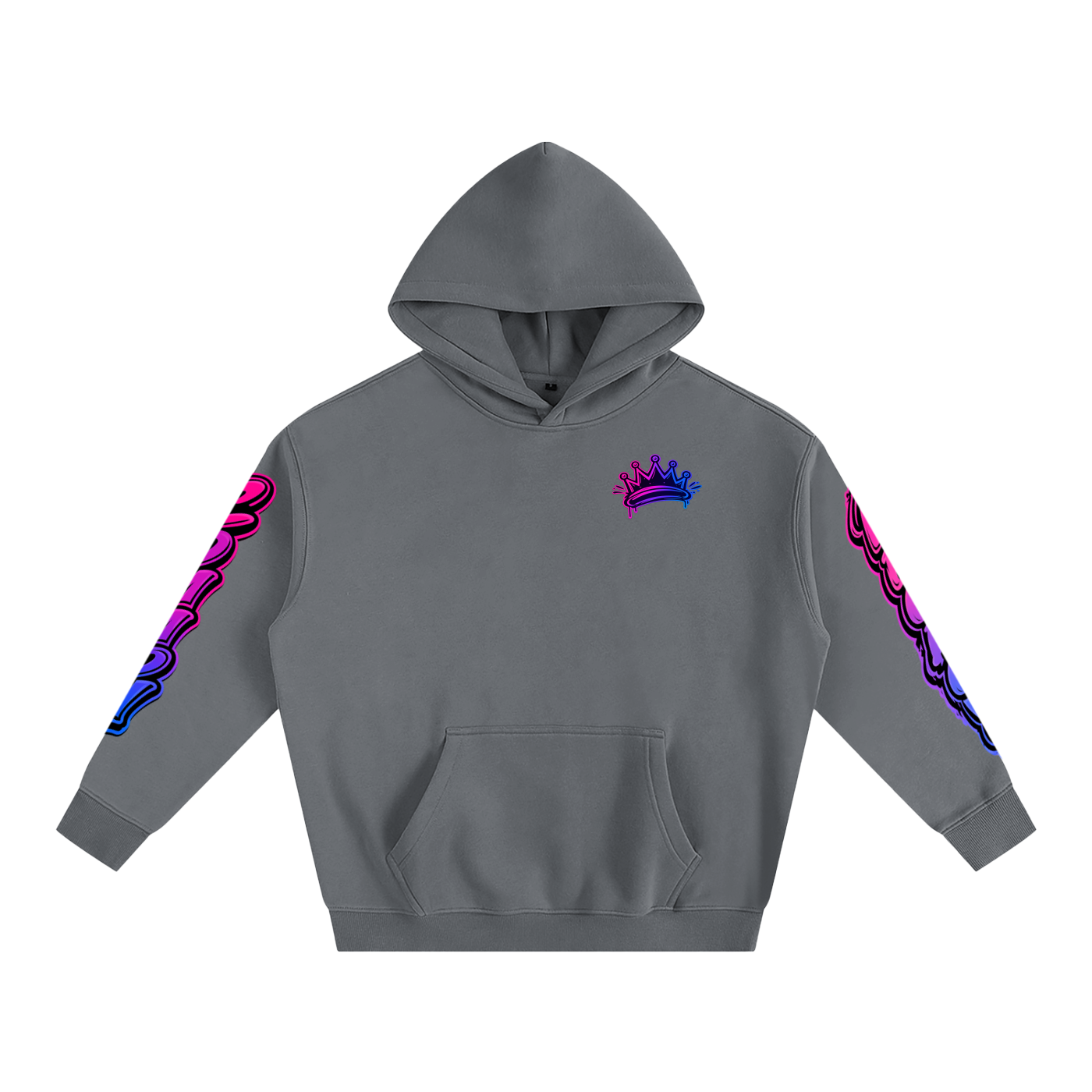 Oversize Fleeced Hoodie disco