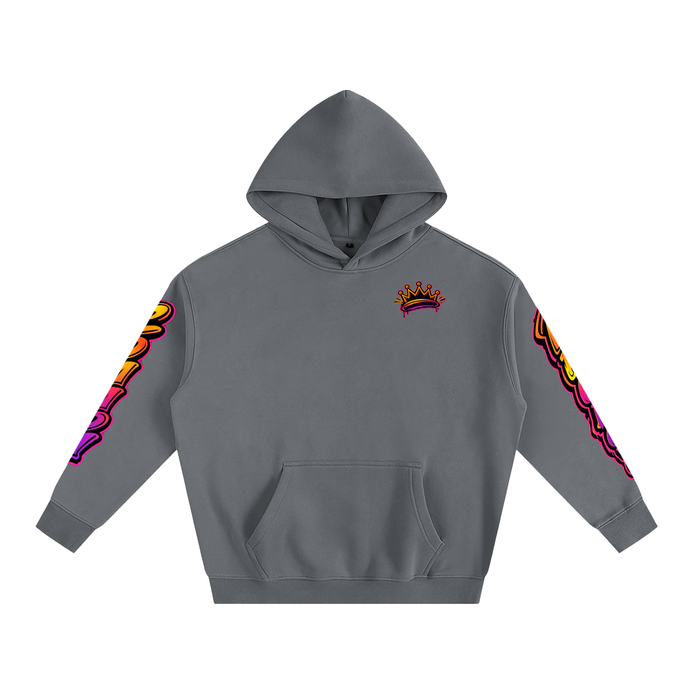Oversize Fleeced Hoodie sunset